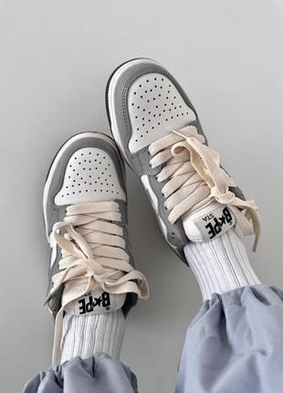 Кроссовки a bathing ape bape sta grey premium2 фото