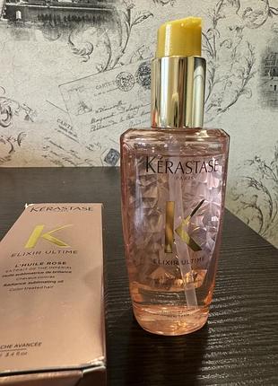 Kerastase олійка для фарбованого волосся elixir ultime huile rose