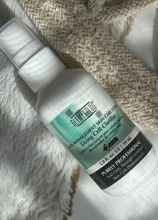 Освітлювальна сироватка для обличчя living cell clarifier  glymedplus