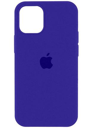 Чохол для смартфона silicone full case aa open cam for apple iphone 11 кругл 22,dark purple