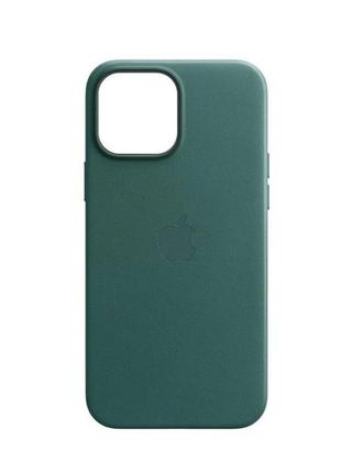 Чохол для смартфона leather aaa full magsafe ic for iphone 15 pro pine green