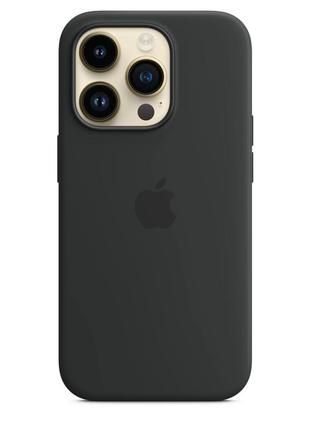 Чохол apple iphone 14 pro silicone case with magsafe - midnight2 фото
