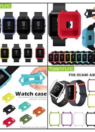 Захисні силіконові,пластикові бампера чохли для xiaomi amazfit bip.