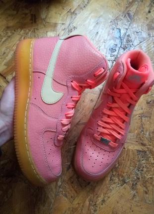 Кожаные кроссовки крассовки nike air force11 фото