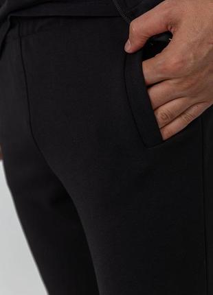 Спорт костюм чоловічий двонитка, колір чорний,5 фото