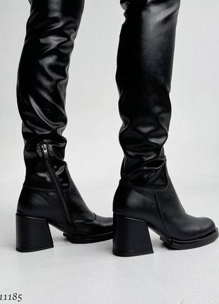 Ботфорти демісезонні, ботфорти замшеві, ботфорти шкіряні, ботфорти на каблуку