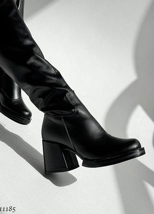 Ботфорти демісезонні, ботфорти замшеві, ботфорти шкіряні, ботфорти на каблуку