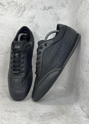 Кросівки чорні чоловічі hugo boss ivogue