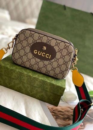 Кожаная сумка в стиле gucci