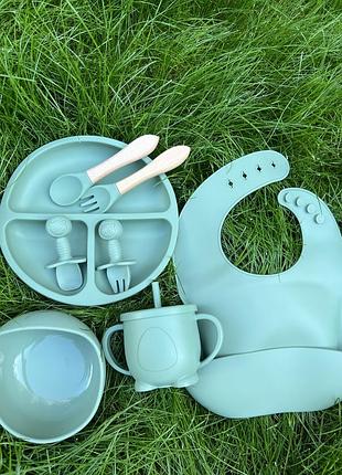 Силиконовая посуда детская, детская посуда, посуда для детей