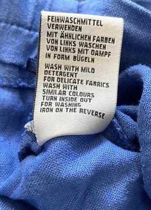 Великий розмір дизайнерські лляні широкі штани лен 💯  vetono (4) 50-54 німеччина 🇩🇪 як oska; elemente clemente4 фото