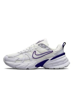 Nike runtekk wmns white purple1 фото