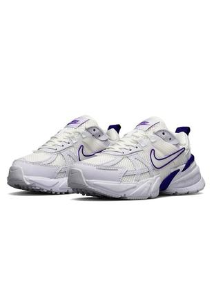 Nike runtekk wmns white purple3 фото