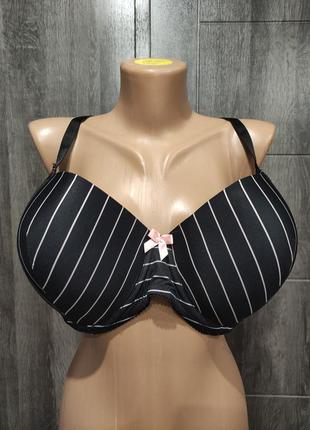 44e 100f гладкий формованный бюстгальтер plus size с боковыми косточками