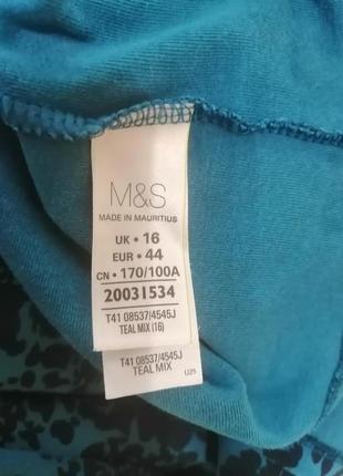 Насыщенно бирюзово черный лонгслив marks &amp; spenser4 фото