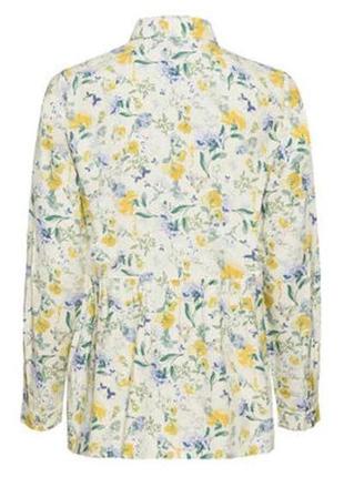 Блуза рубашечного кроя с нежным цветочным принтом из 100% вискозы esmara.6 фото