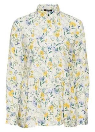 Блуза сорочкового крою з ніжним квітковим принтом зі 100% віскози esmara.2 фото