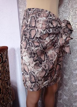 Леопардовая юбка от бренда plt.4 фото