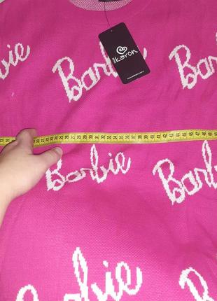 Трендовий подовжений светр фуксія "barbie" овесайз новий розмір універсальний с-л5 фото