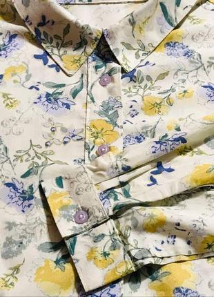 Блуза рубашечного кроя с нежным цветочным принтом из 100% вискозы esmara.9 фото