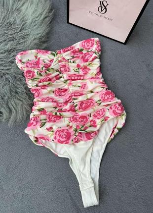 Корсетне боді zara у квітковий принт2 фото