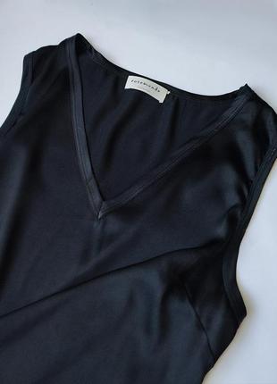 Шовкова базова блуза топ люксового бренду  rosemunde copenhagen3 фото
