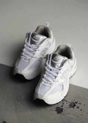 Кроссовки new balance 530 white silver6 фото