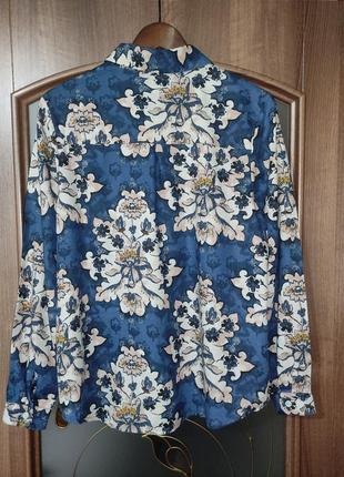Льняна сорочка / блуза оверсайз monsoon (льон, віскоза)2 фото