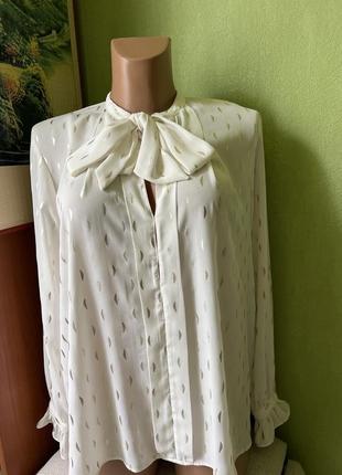 Неймовірна блуза сорочка з бантом zara