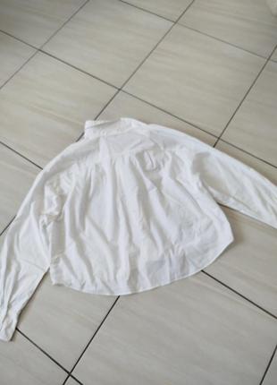 Mango рубашка белая укороченная4 фото