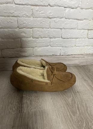 Замшеві мокасіни на хутряній підкладці ugg, 45,5р