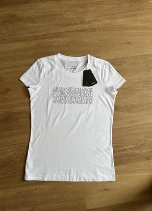 Новая премиум pima cotton женская футболка armani exchange размер l4 фото