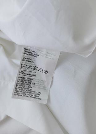 Удлиненная белая рубашка h&amp;m8 фото