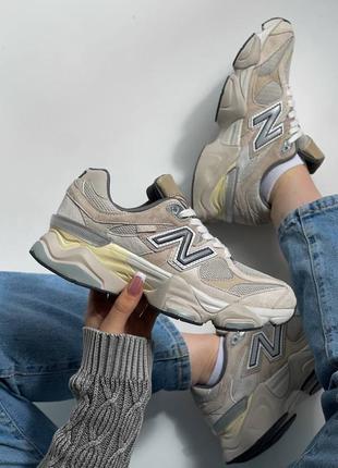 Кросівки new balance 9060 beige1 фото