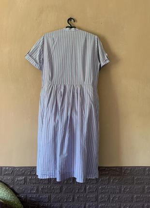 Превосходная винтажная сукэночка в полоску платья коттон2 фото