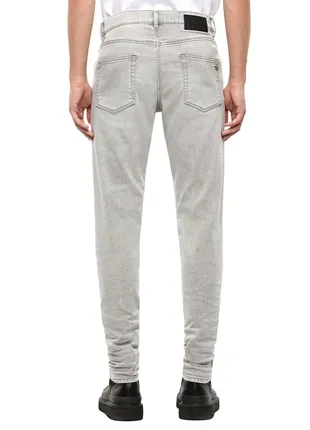Чоловічі джинси diesel світло-сірого кольору, тонкі та легкі.2 фото