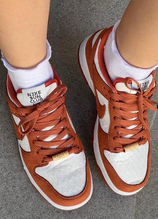 Кроссовки nike dunk low wmns sun club burn sunrise8 фото