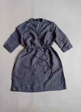 Esmara. лляне плаття з коміром-стійкою.