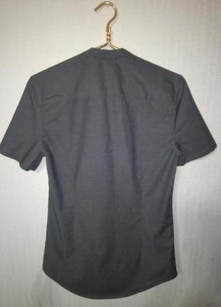 Стильная лаконичная коттоновая рубашка asos (хлопок, эластан)2 фото