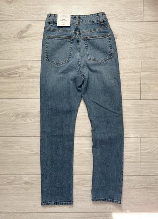 Slim high ankle jeans h&m вузькі джинси з високими щиколотками завищена талія світлі6 фото