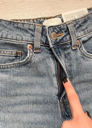 Slim high ankle jeans h&m вузькі джинси з високими щиколотками завищена талія світлі8 фото
