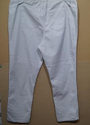 Літні  джинси ,стрейч,талія на резинці р. 62/642 фото