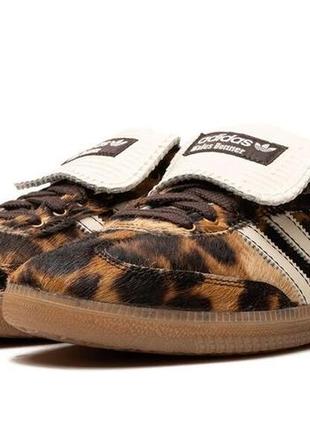 Кроссовки adidas samba pony wales bonner leopard4 фото