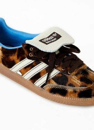 Кроссовки adidas samba pony wales bonner leopard7 фото