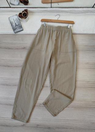 Облегченные брюки брюки брюки из муслина m&amp;s p xxl