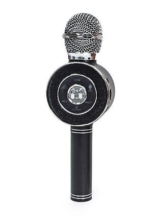 Караоке микрофон wster ws-668 беспроводная связь по bluetooth, черный