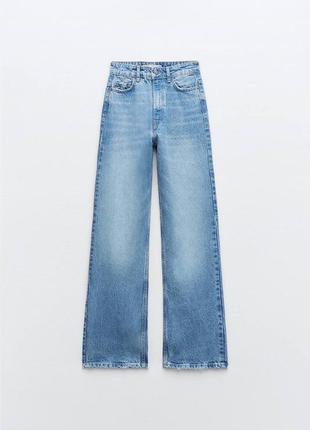 Прямые джинсы zara/ straight (38 размер)5 фото