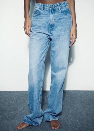 Прямі джинси zara/ straight (38 розмір)1 фото