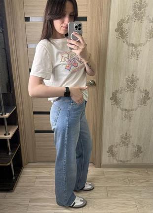 Прямые джинсы zara/ straight (38 размер)9 фото