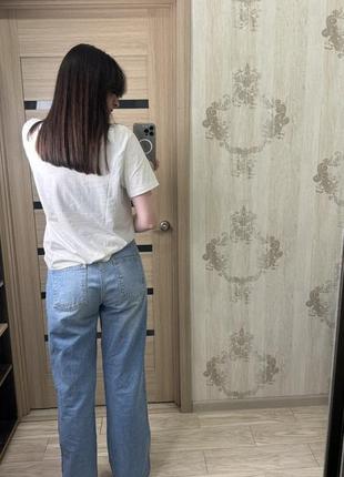 Прямые джинсы zara/ straight (38 размер)10 фото